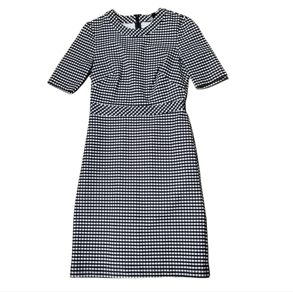 Banana Republic Size 0/Zero Workwear Dress/Checkered/Gingham/Career/Midi/Party - Picture 1 of 5